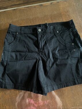 Style & Co Black Women's Casual Cotton Shorts